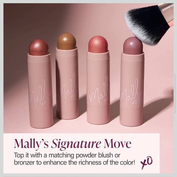 Mally Beauty Shimmer, Shape & Glow Plus Face Defining Stick in HINT OF MAUVE NIB - Picture 5 of 9